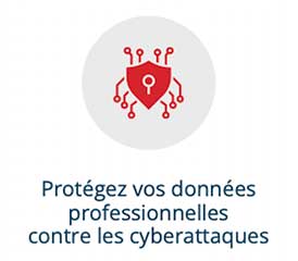 Icône protégez vos données professionnelles